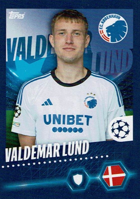 Valdemar Lund
sticker no. 545