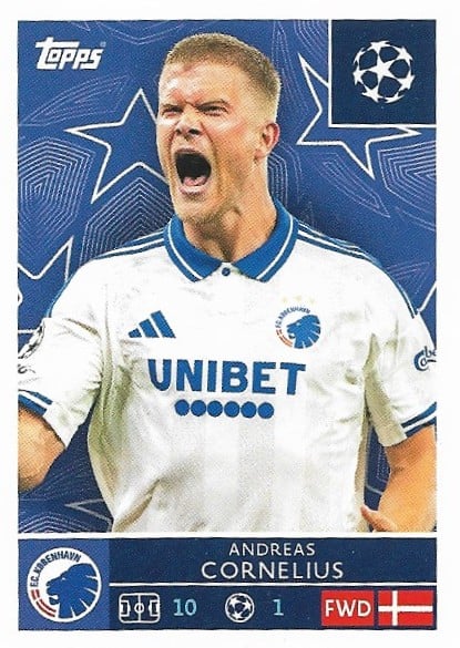 Andreas Cornelius
Regular variant
sticker no. 501