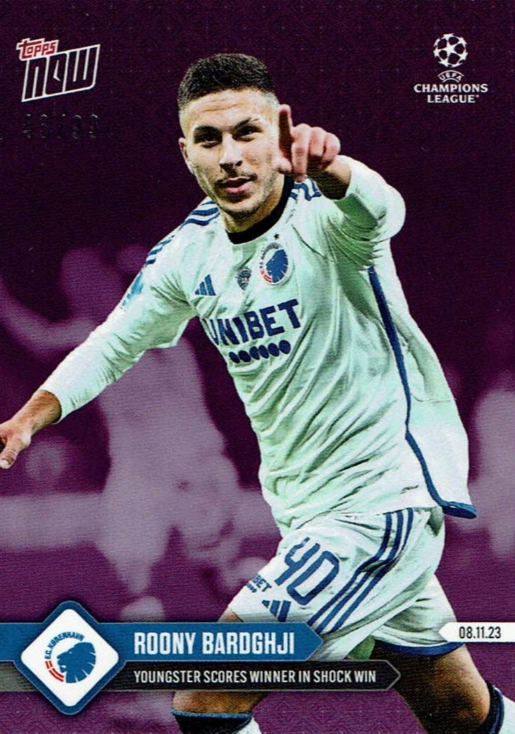 Roony Bardghji
Purple /99
card no. 63