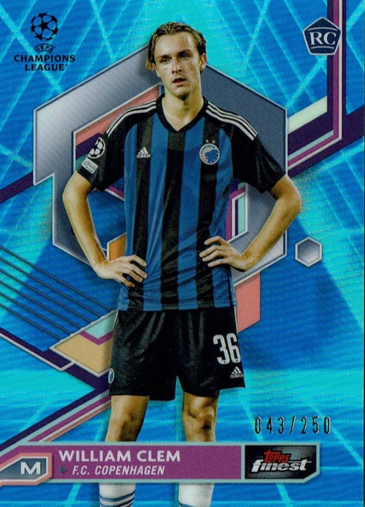 William Clem
Blue Aqua Refractor /250
card. no. 111