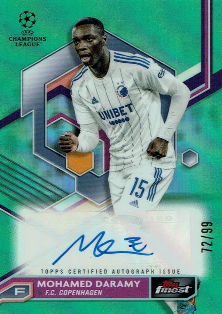 Mohamed Daramy
Auto Neon Green Refractor /99
card. no. A-MD