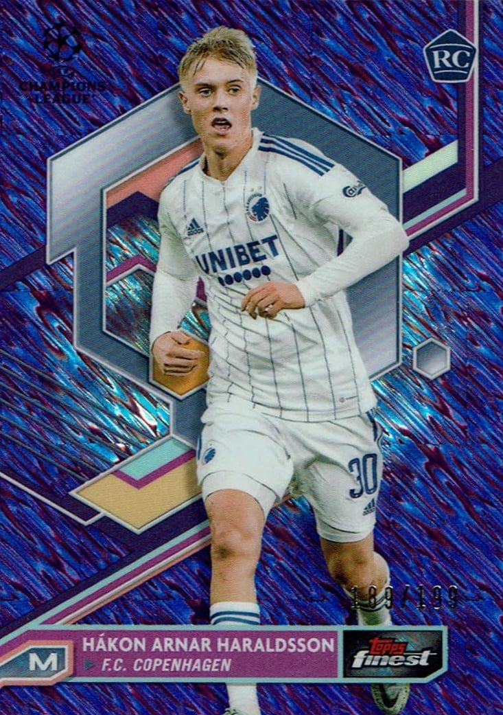 Hakon Haraldsson
Purple Shimmer Refractor /199
card. no. 80