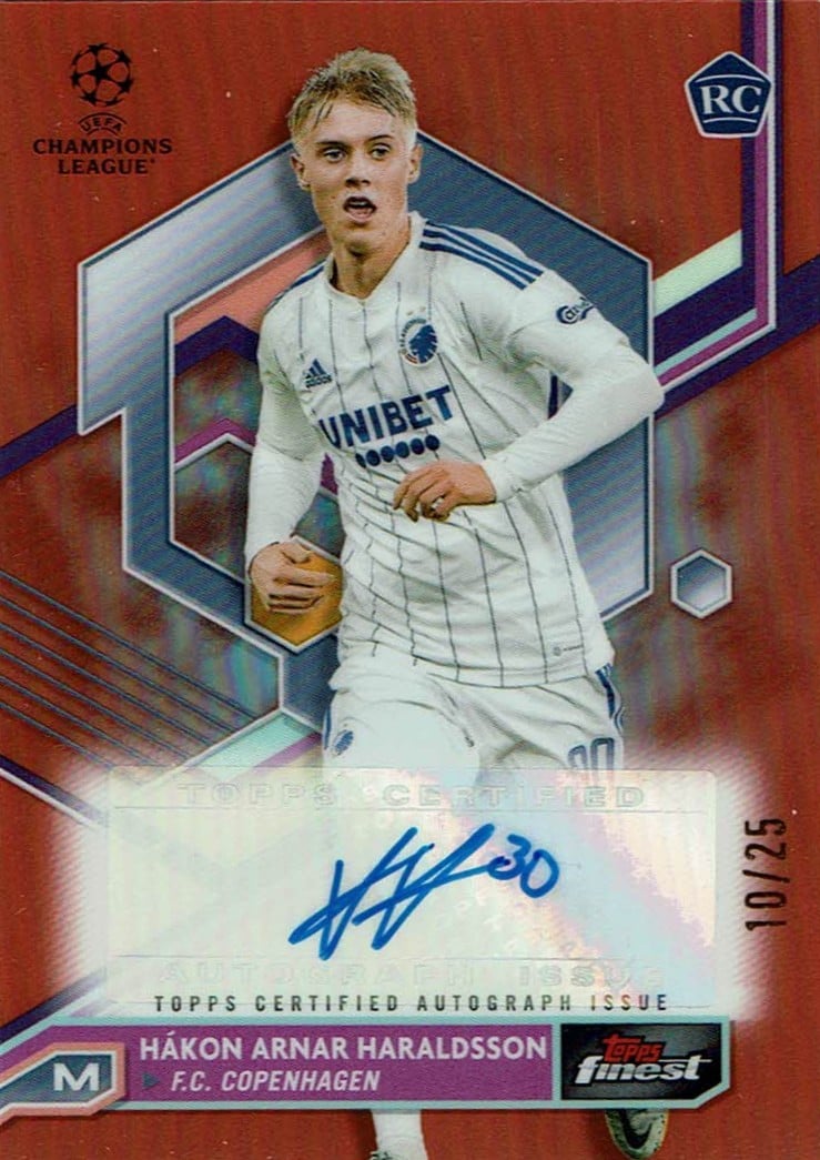 Hakon Haraldsson
Auto Orange Refractor /25
card. no. A-HH