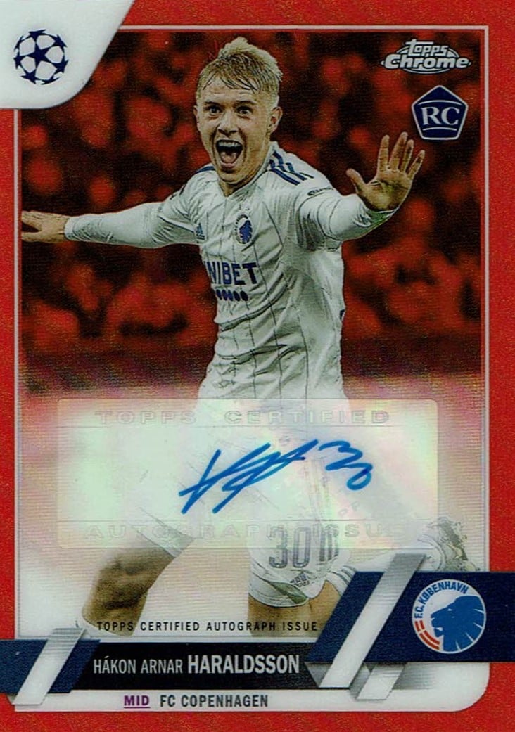 Topps Chrome autografkort og inserts