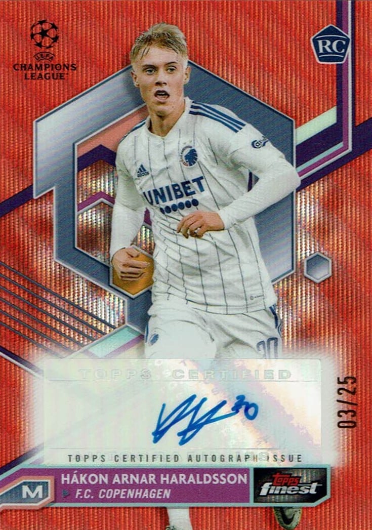 Hakon Haraldsson
Auto Orange Wave Refractor /25
card. no. A-HH