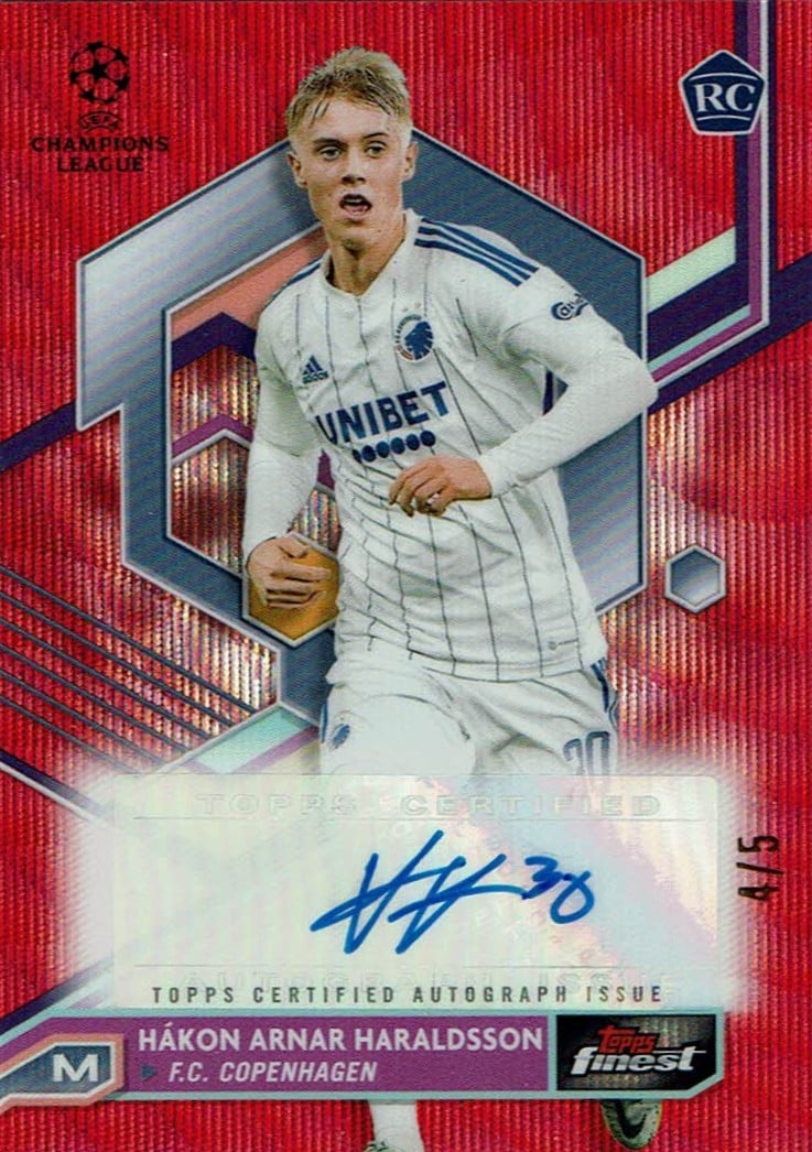 Hakon Haraldsson
Auto Red Wave Refractor /5
card. no. A-HH