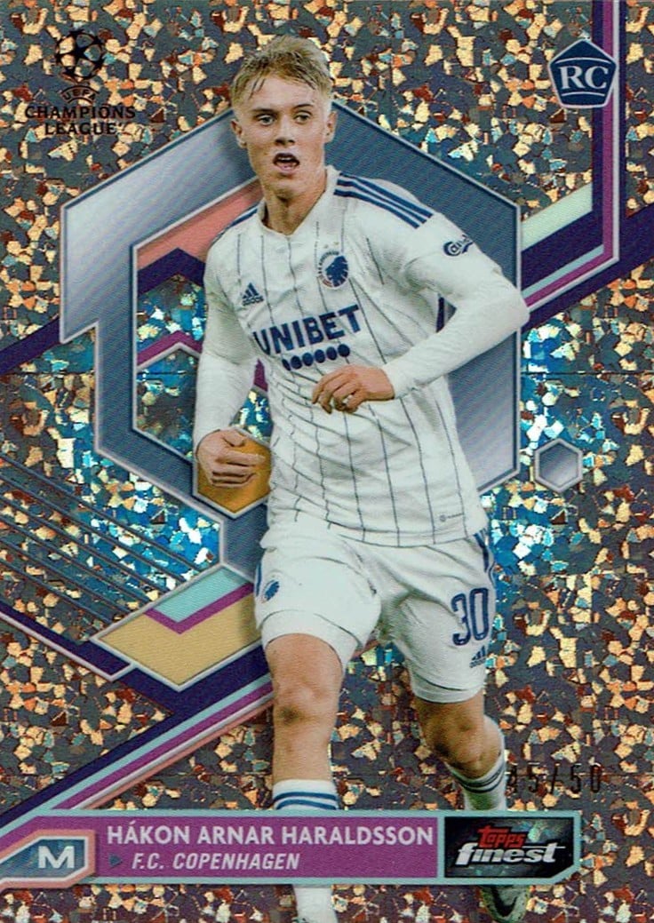Hakon Haraldsson
Rose Gold Mini Diamond Refractor /50
card. no. 80