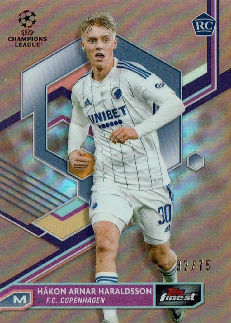 Hakon Haraldsson
Rose Gold Refractor /75
card. no. 80