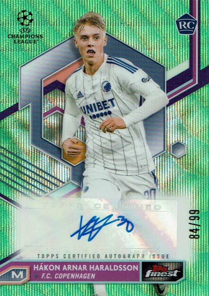 Hakon Haraldsson
Auto Neon Green Wave Refractor /99
card. no. A-HH