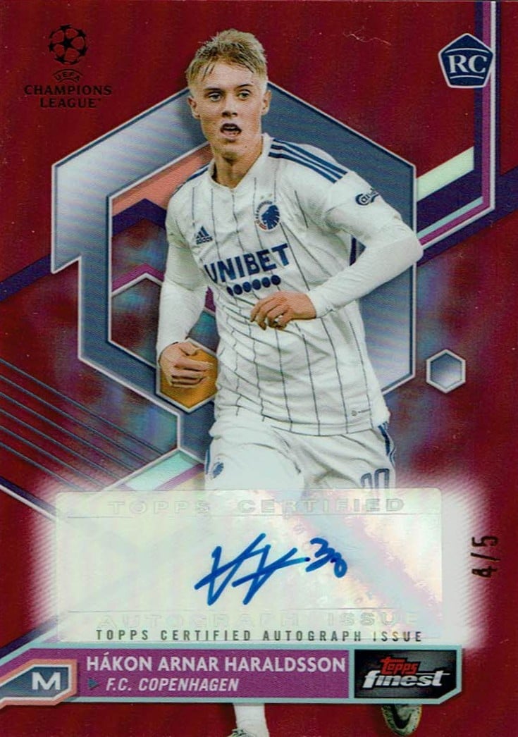 Hakon Haraldsson
Auto Red Refractor /5
card. no. A-HH
