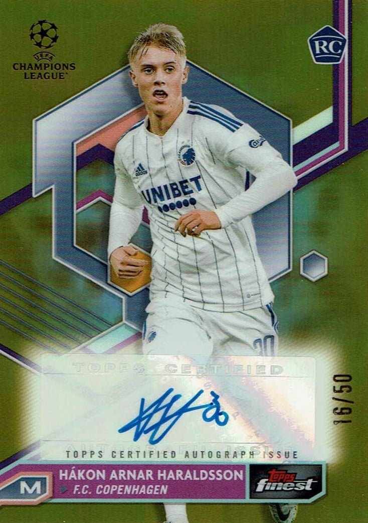 Hakon Haraldsson
Auto Gold Refractor /50
card. no. A-HH