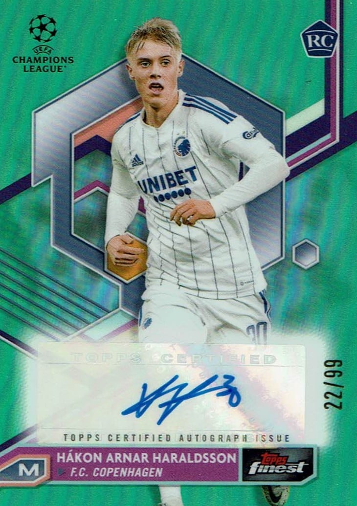 Hakon Haraldsson
Auto Neon Green Refractor /99
card. no. A-HH