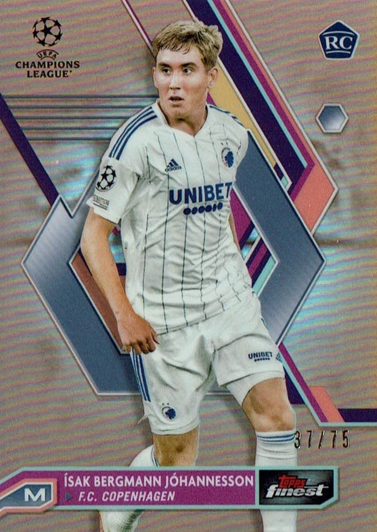 Isak Johannesson
Rose Gold Refractor /75
card. no. 37