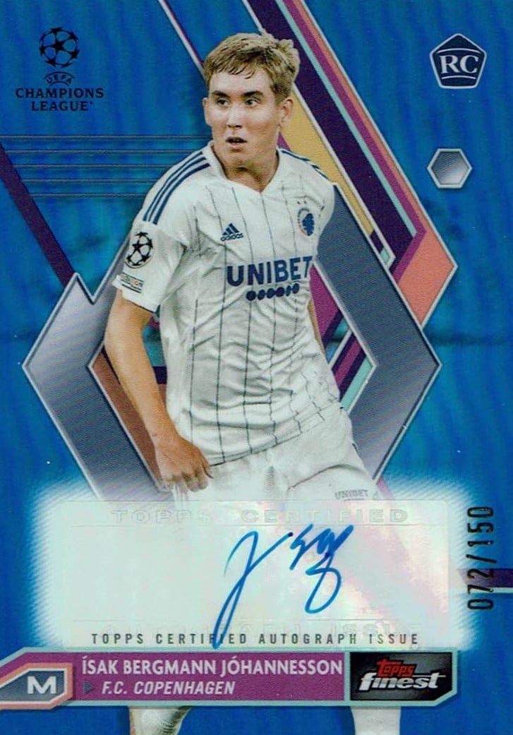 Isak Johannesson
Auto Blue Refractor /150
card. no. A-IB