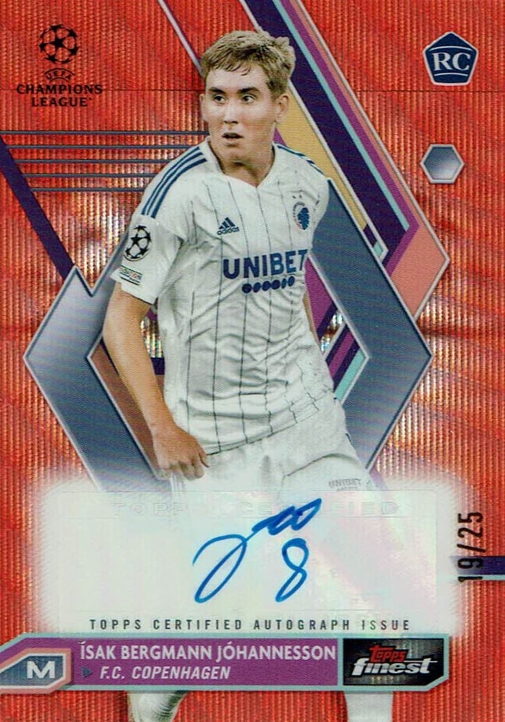 Isak Johannesson
Auto Orange Wave Refractor /25
card. no. A-IB