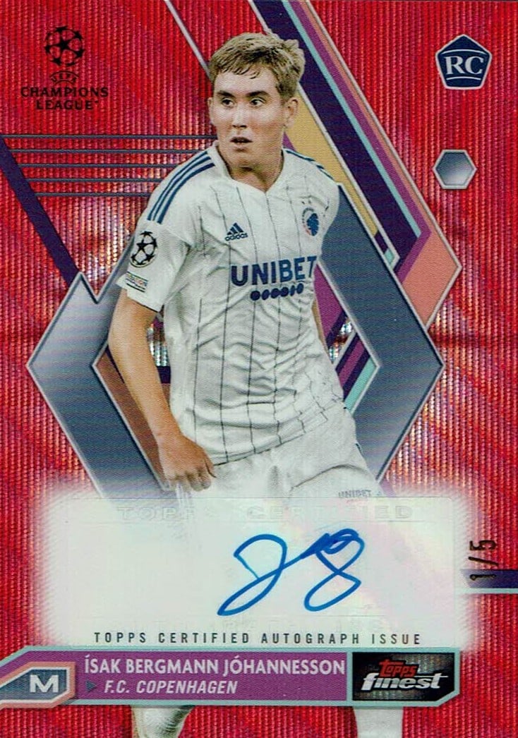 Isak Johannesson
Auto Red Wave Refractor /5
card. no. A-IB