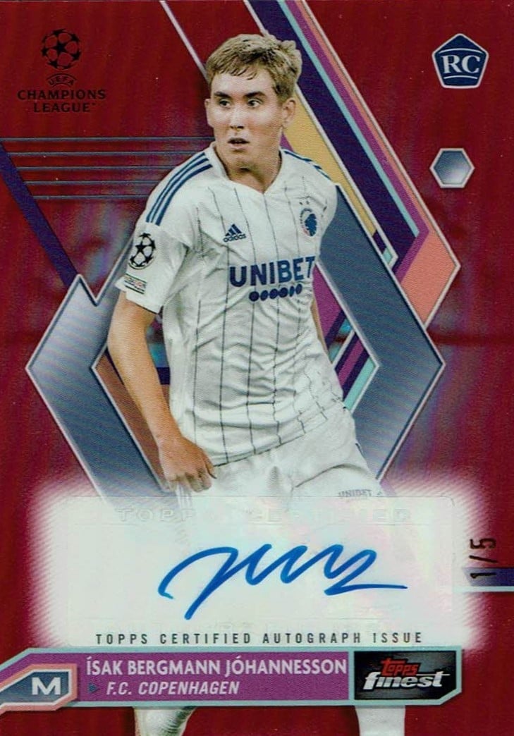 Isak Johannesson
Auto Red Refractor /5
card. no. A-IB