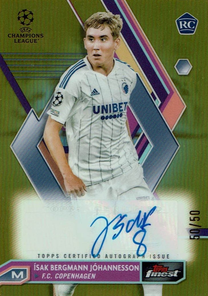 Isak Johannesson
Auto Gold Refractor /50
card. no. A-IB