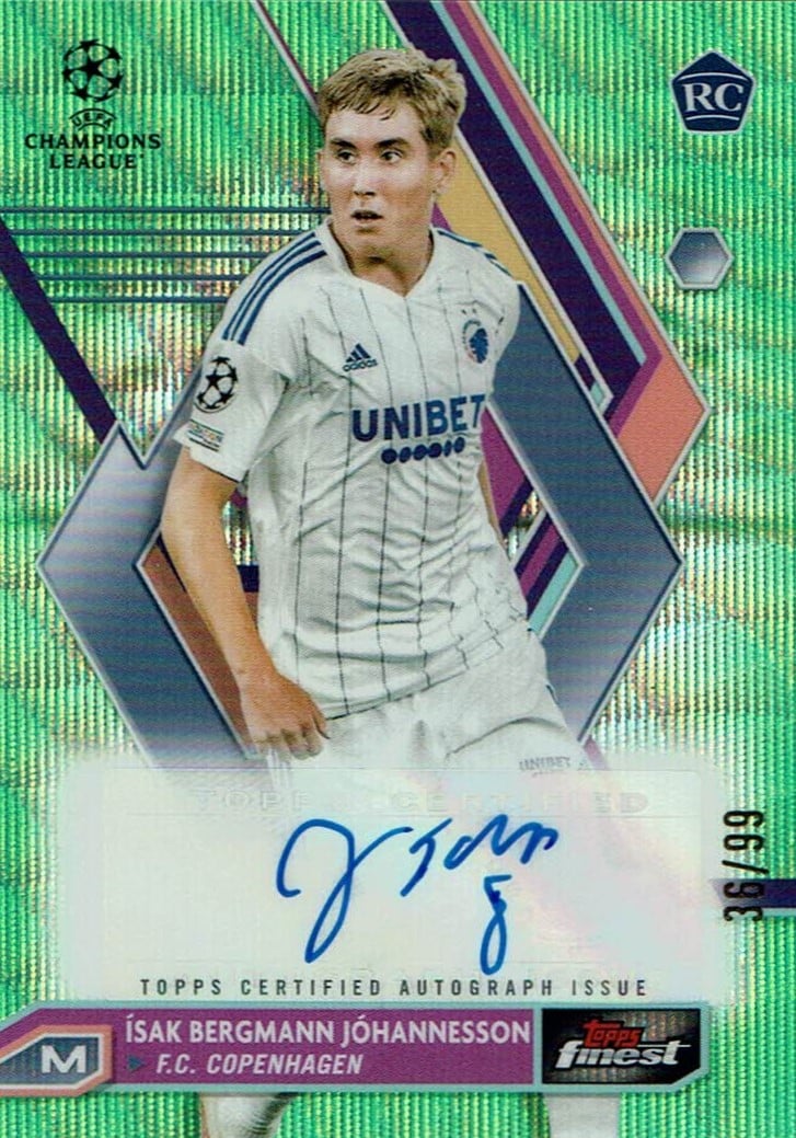 Isak Johannesson
Auto Neon Green Wave Refractor /99
card. no. A-IB