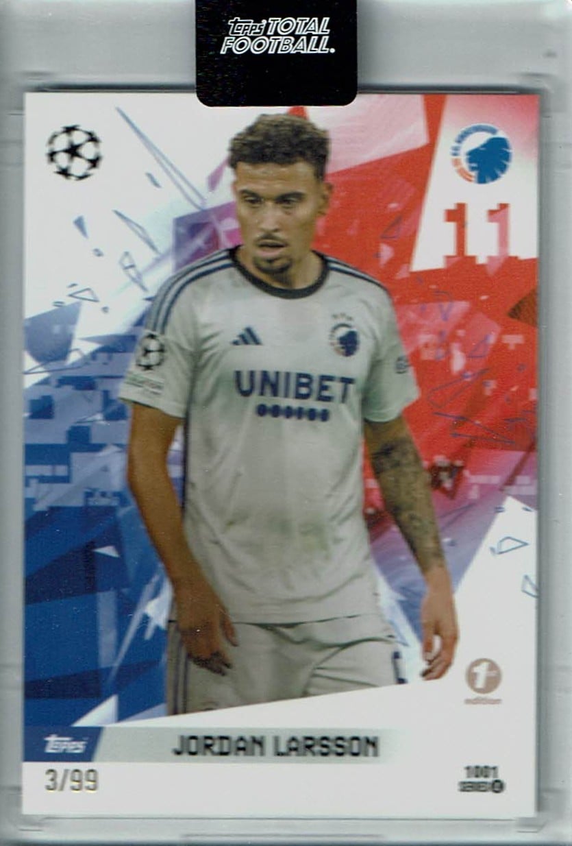 Jordan Larsson
Base /99
card no. 1001
printrun = 30
