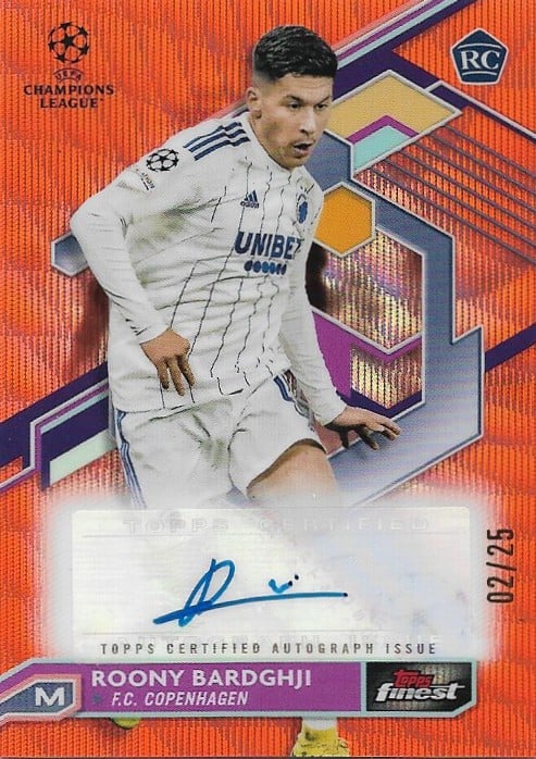 Roony Bardghji
Auto Orange Wave Refractor /25
card. no. A-RB