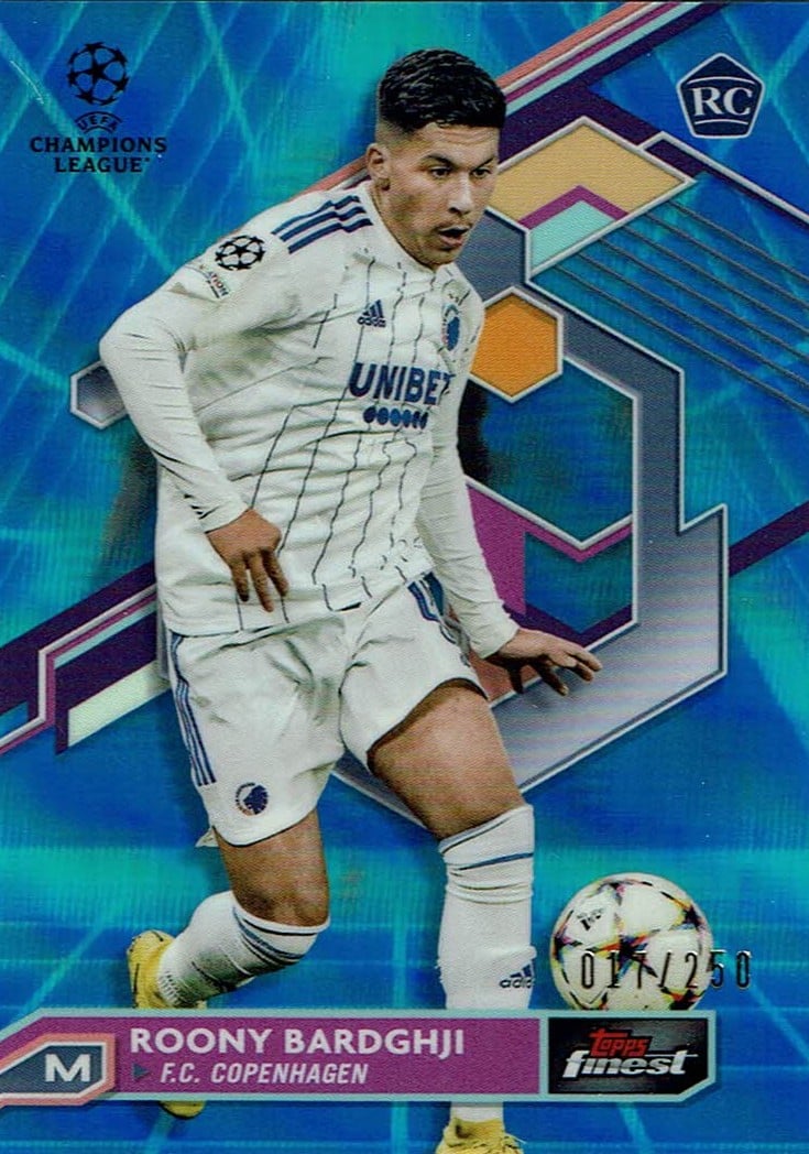Roony Bardghji
Blue Aqua Refractor /250
card. no. 92
