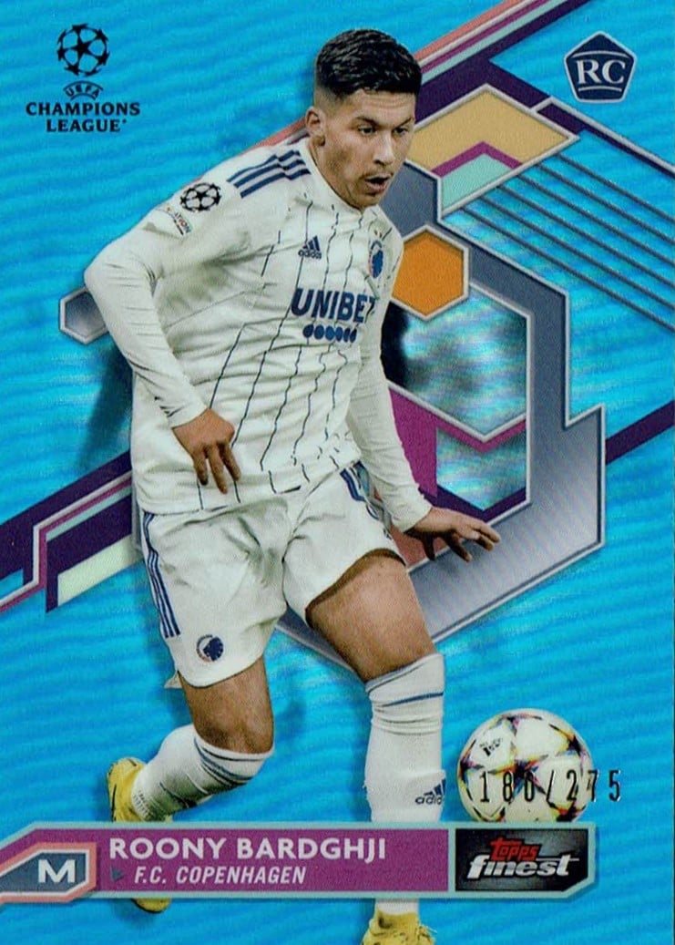 Roony Bardghji
Sky Blue Refractor /275
card. no. 92