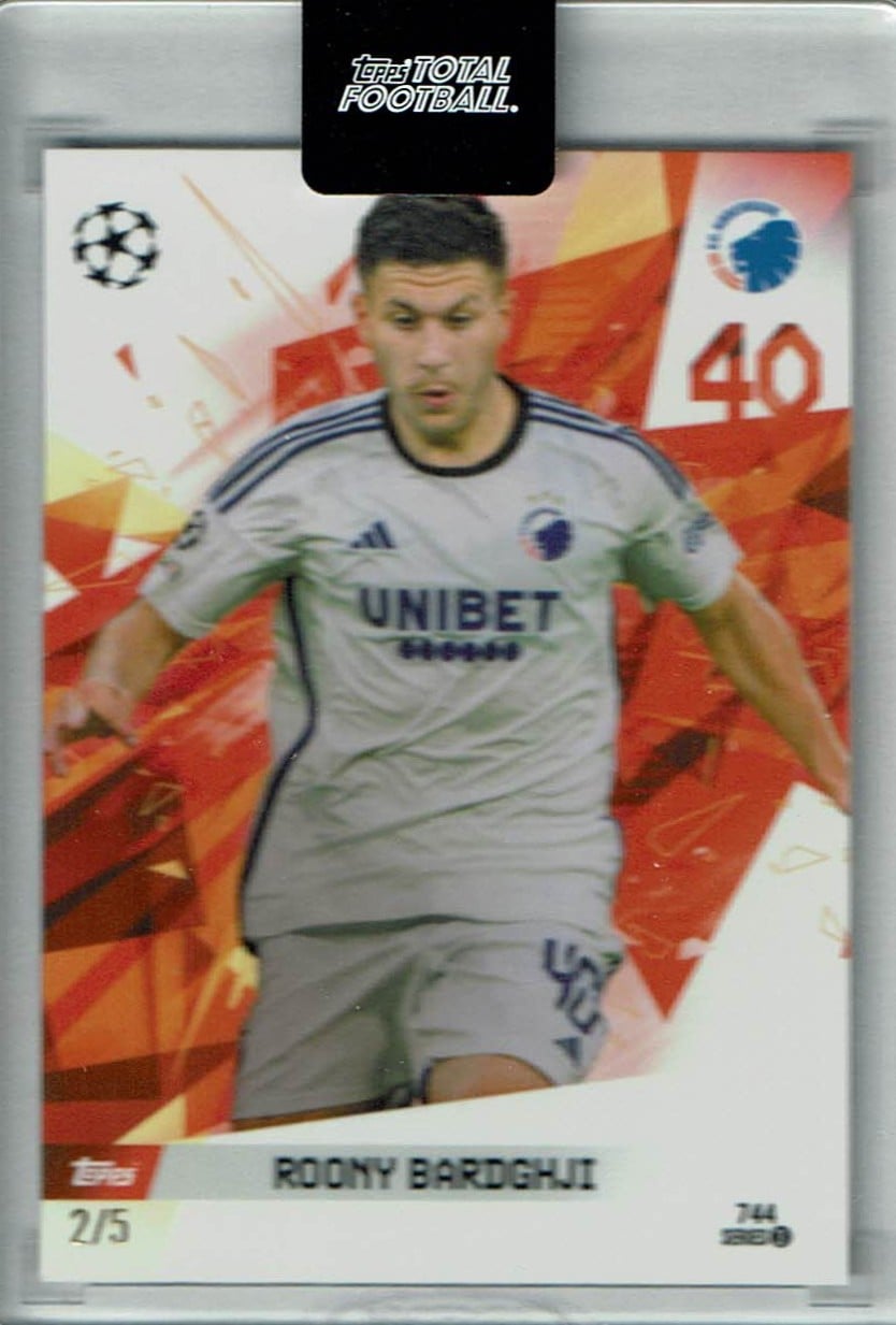 Roony Bardghji
Red /5
card no. 744
printrun = 5