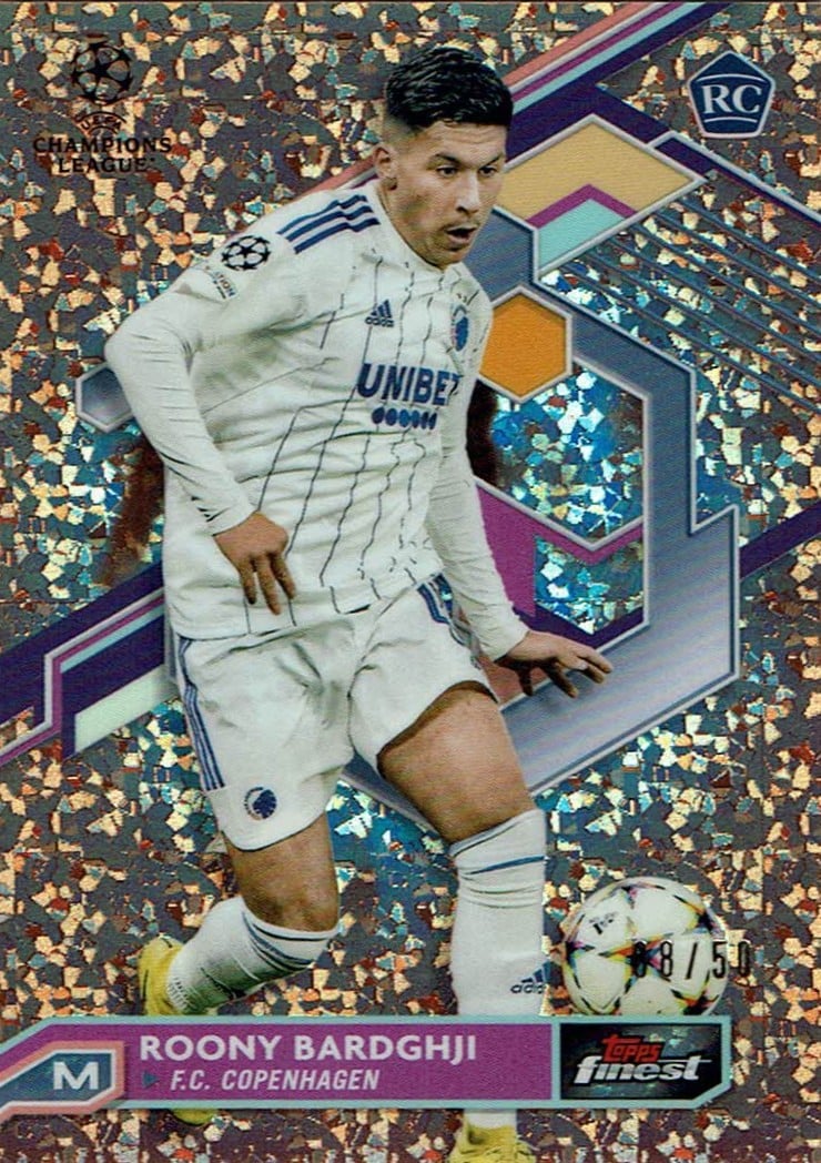 Roony Bardghji
Rose Gold Mini Diamond Refractor /50
card. no. 92