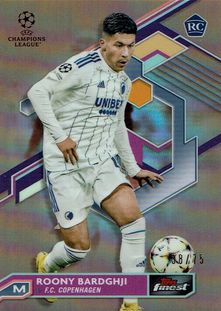 Roony Bardghji
Rose Gold Refractor /75
card. no. 92