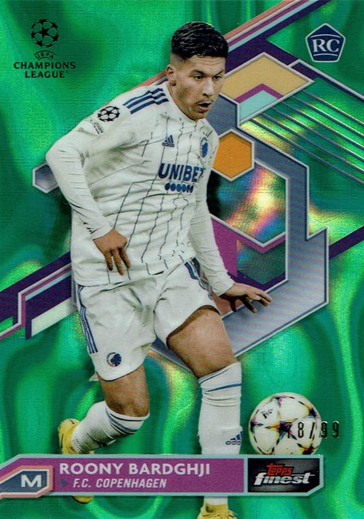 Roony Bardghji
Green Lava Refractor /99
card. no. 92