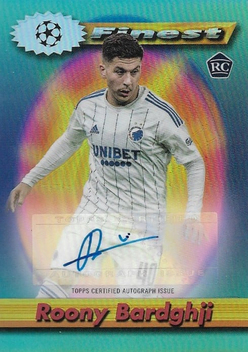 Roony Bardghji
Auto Aqua Refractor /20
card no. A-RB