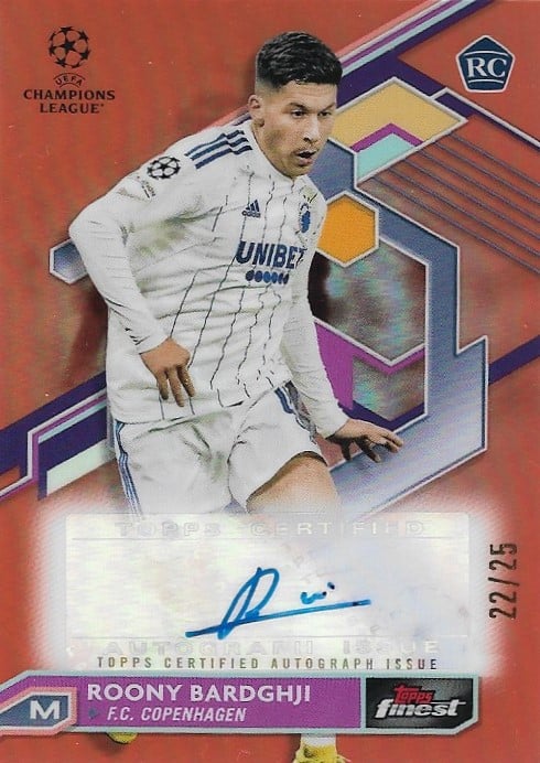 Roony Bardghji
Auto Orange Refractor /25
card. no. A-RB
