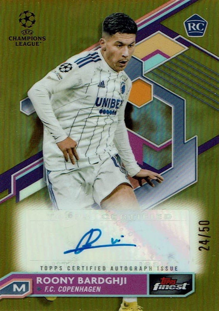 Roony Bardghji
Auto Gold Refractor /50
card. no. A-RB