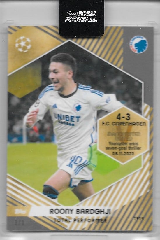 Roony Bardghji 
Total Performer
Gold 1/1
card no. TP19
printrun = 1